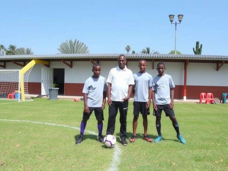 Football academy facility aerial view